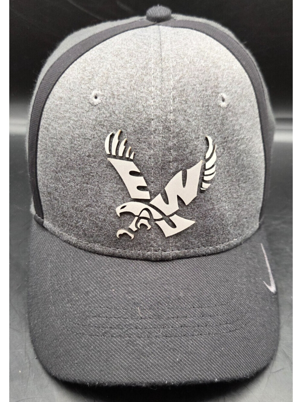 Nike Eastern Washington Eagles Hat OSFM Dri-Fit Classic99 Gray Black NCAA Cap